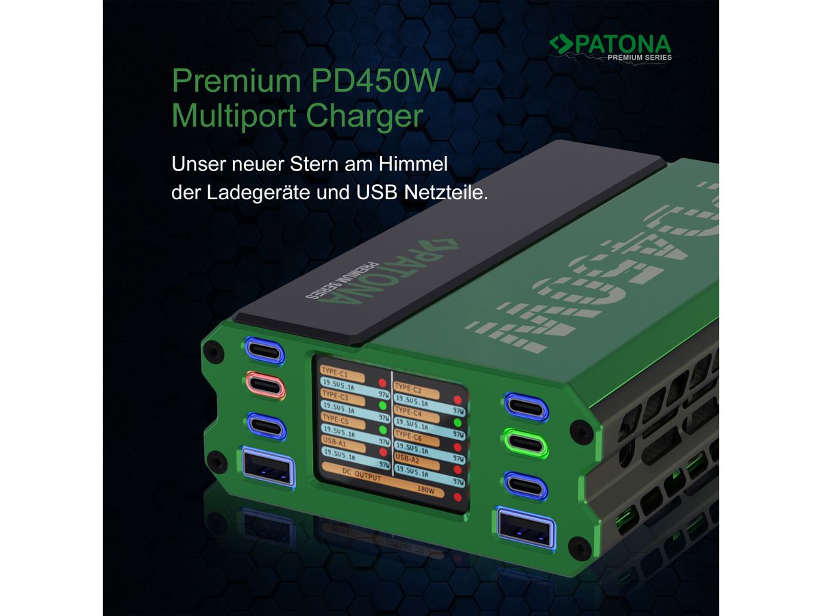 Patona PD 450W USB-C Multiport Set
