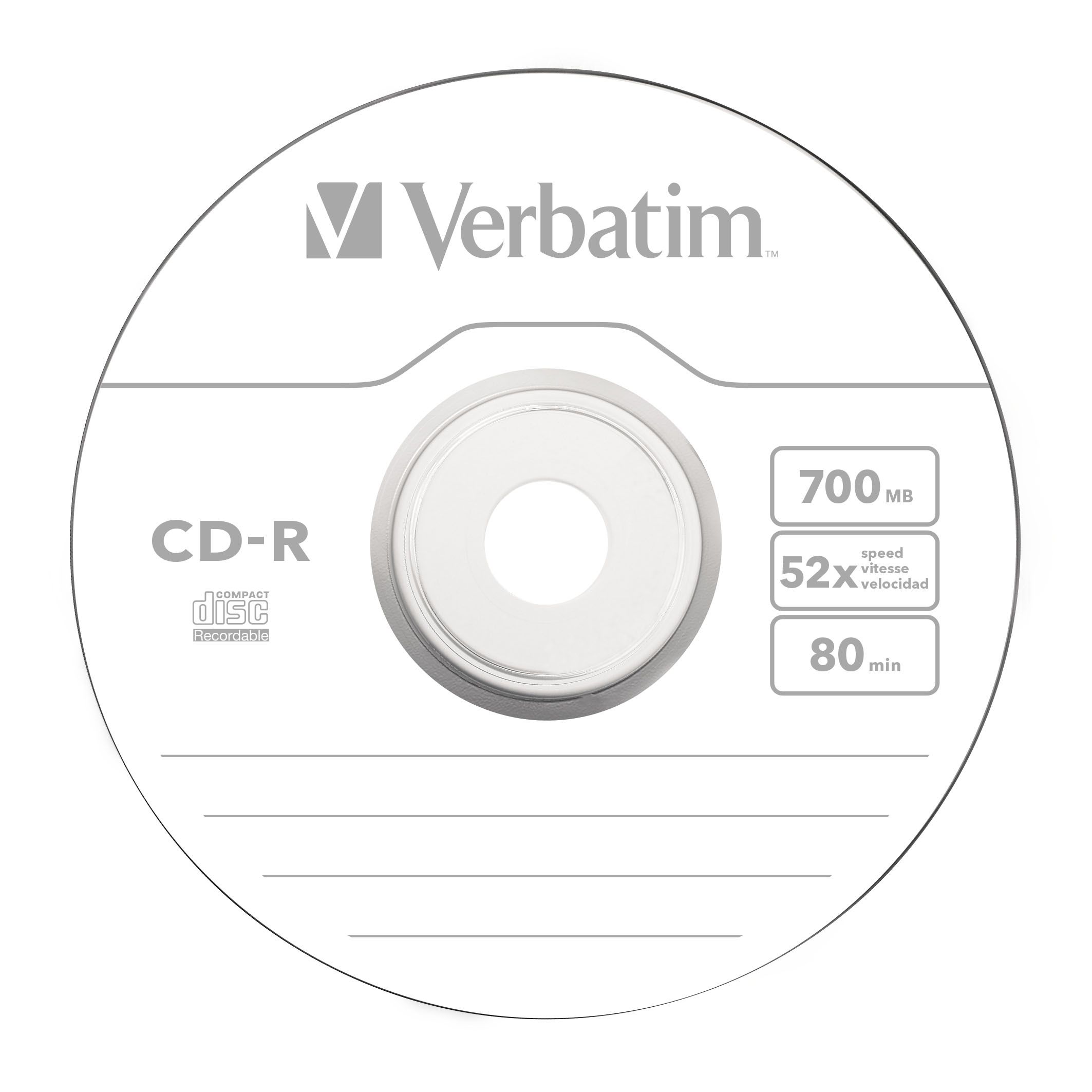Verbatim CD-R Slim 700MB 52x 10 Pack