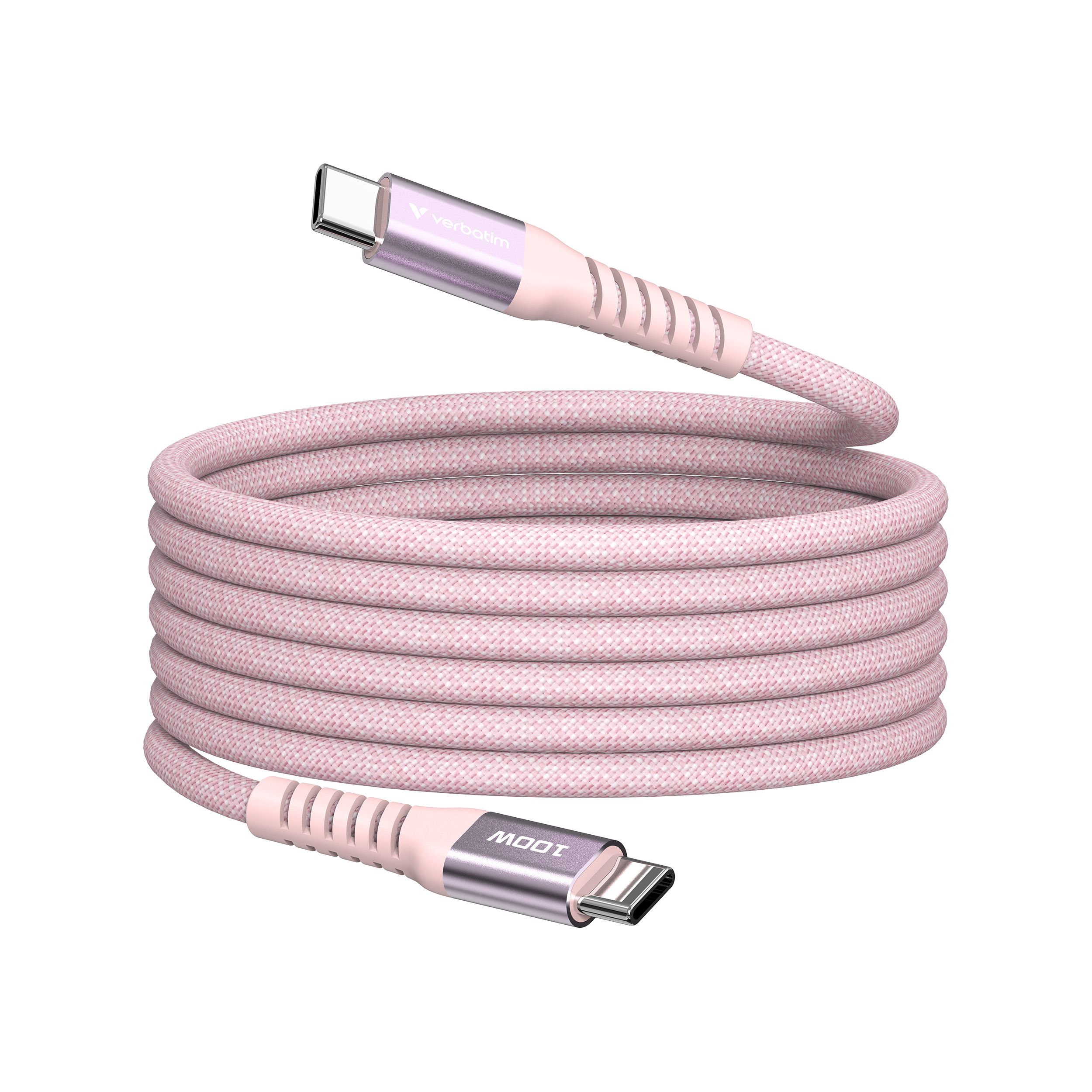 Verbatim Magnetic Cable USB-C 100W Pink