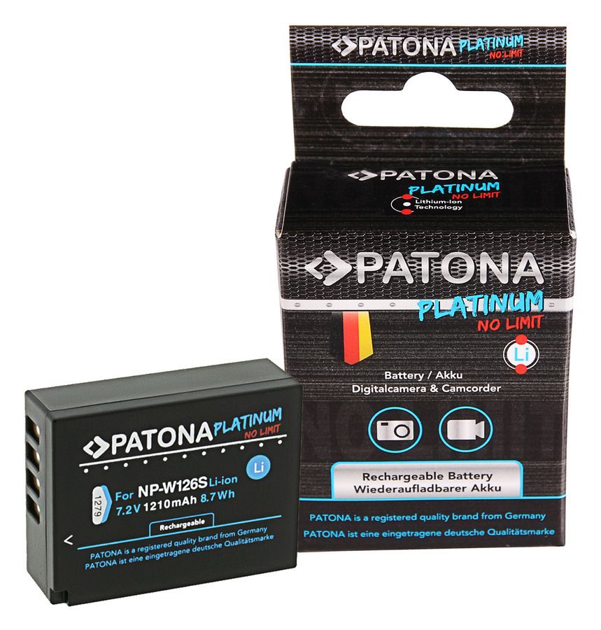 Patona Platinum Batterie Fuji NP-W126S