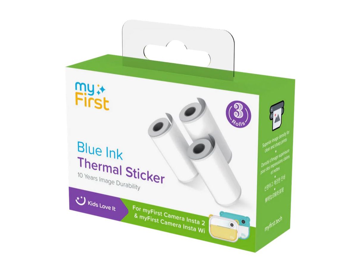 myFirst Thermal Sticker White Blue Ink