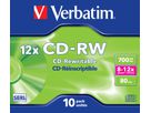 Verbatim CD-RW Jewel 700MB 12x 10 Pack