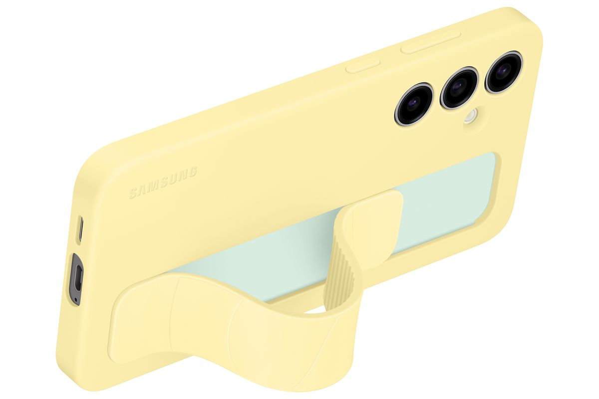 Samsung S24 FE Standing Grip Case Yellow
