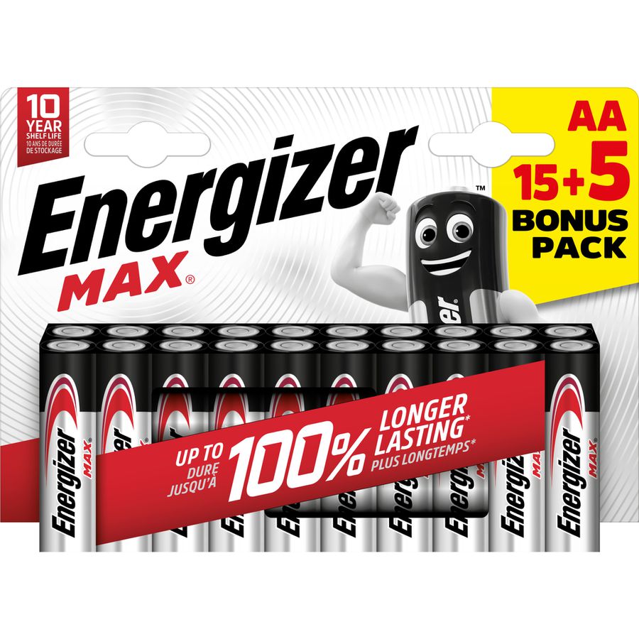 Energizer Max AA Promo 15+5