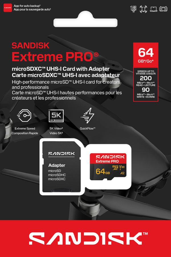 SANDISK Extreme PRO microSDXC 64GB