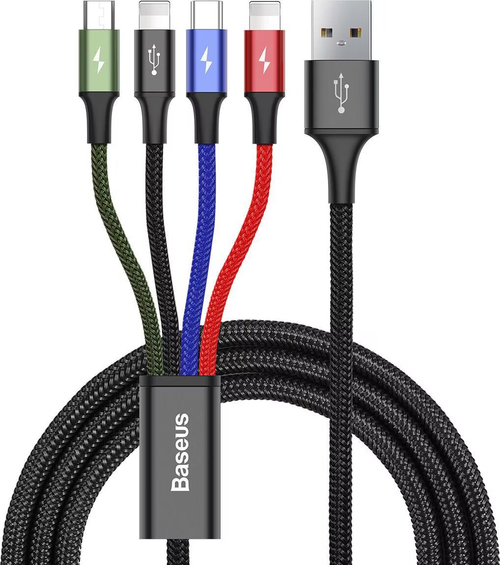 Baseus USB-A 4-in-1 Cable 1.2m Black