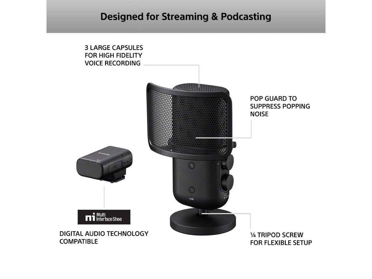 Sony ECM-S1 Wireless Streaming Mikrophon