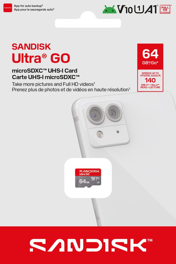 SANDISK Ultra GO 140MB/s microSDXC 64GB