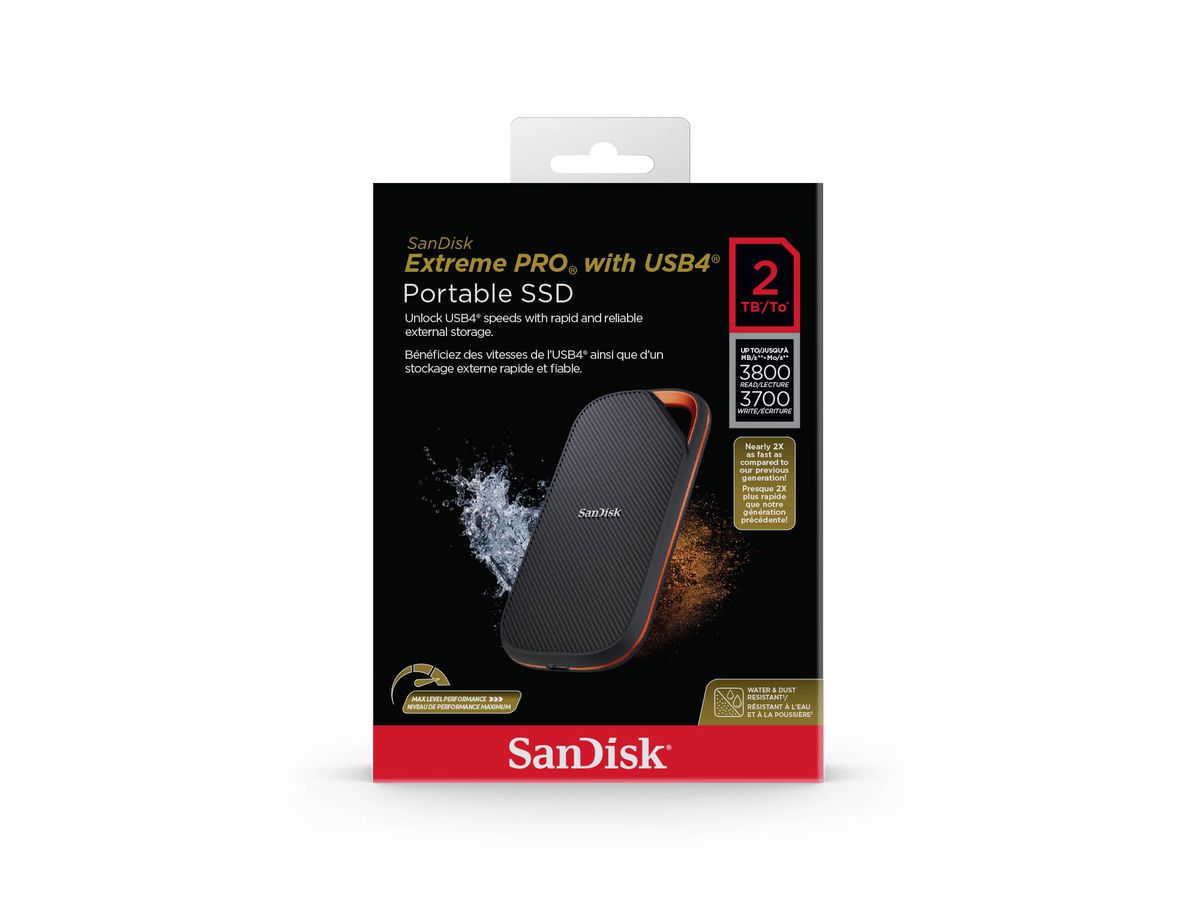 SanDisk Extreme PRO PSSD mit USB 4.0 4TB