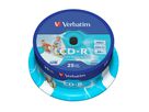 Verbatim CD-R Spindle 700MB 52x Print 25