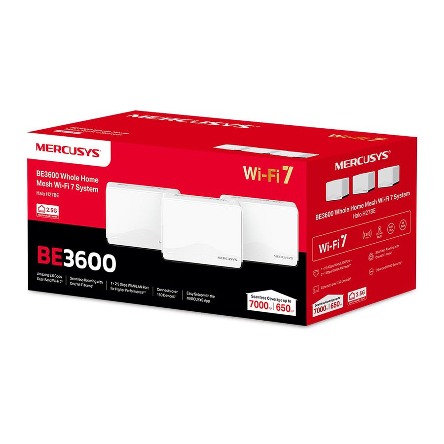 Mercusys BE3600 Mesh Wi-Fi 7 System
