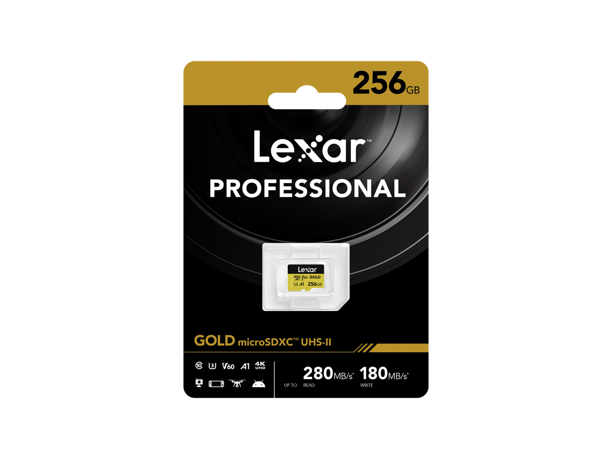 Lexar micro SDXC 280MB/s 256GB Gold
