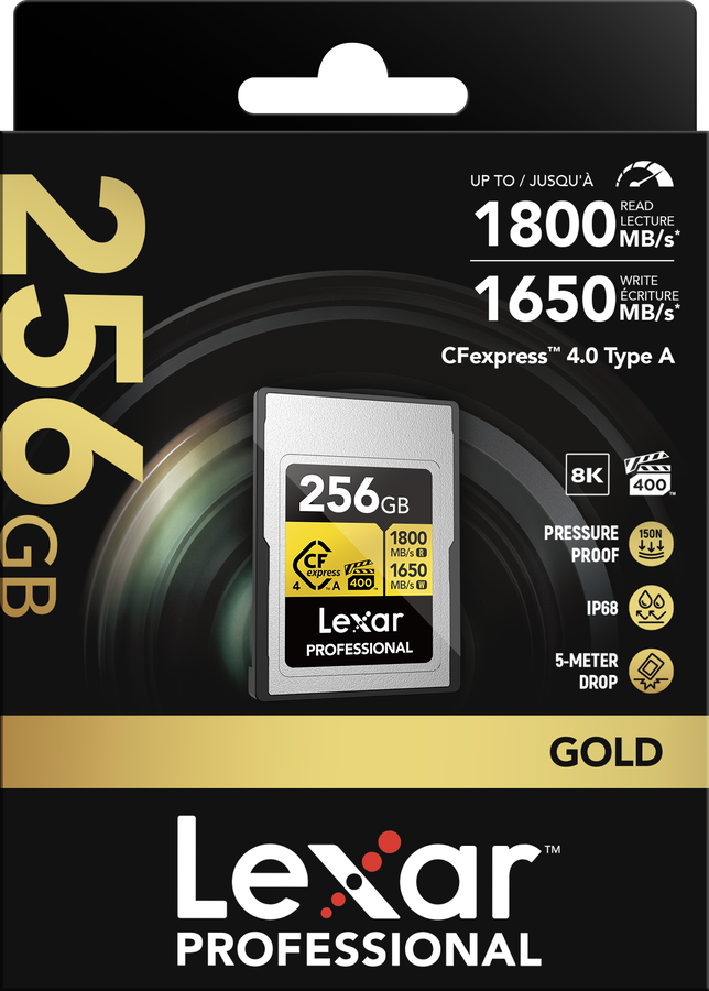Lexar 1800MB/s CFexpress 4.0A 256GB Gold