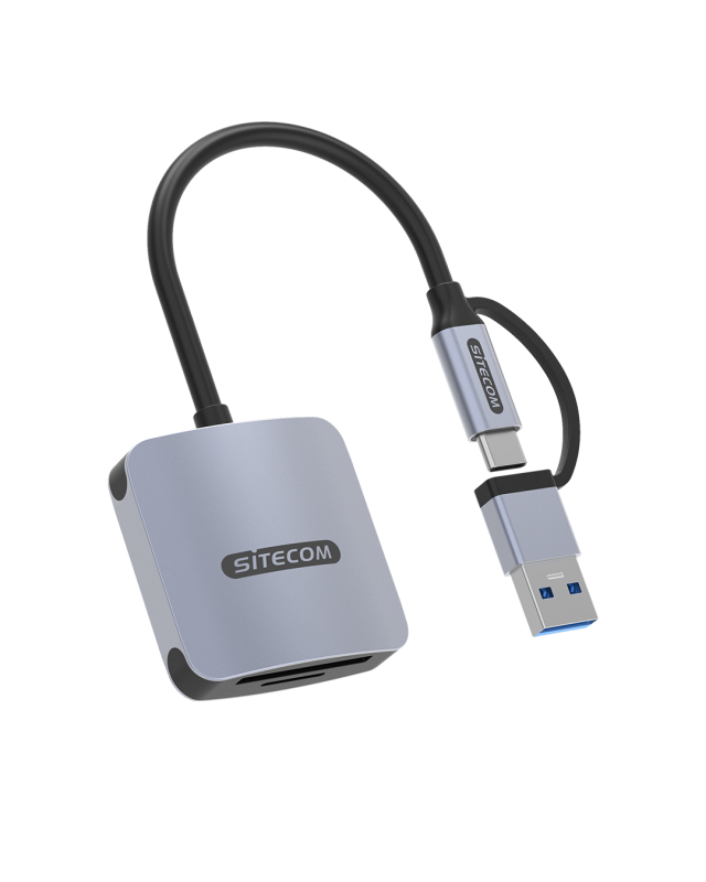 Sitecom USB Card Reader USB-C & USB-A
