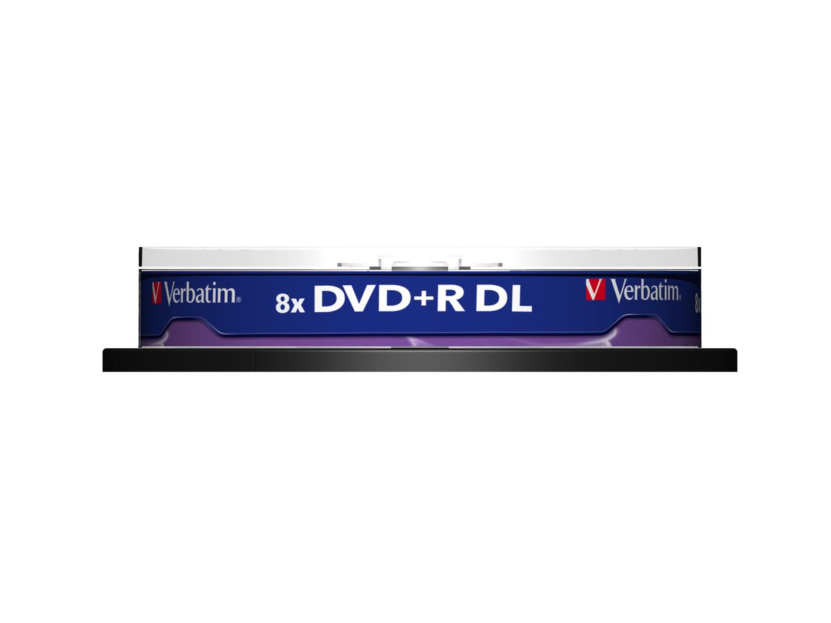 Verbatim DVD+R Spindle DL 8.5GB 8x 10 Pk