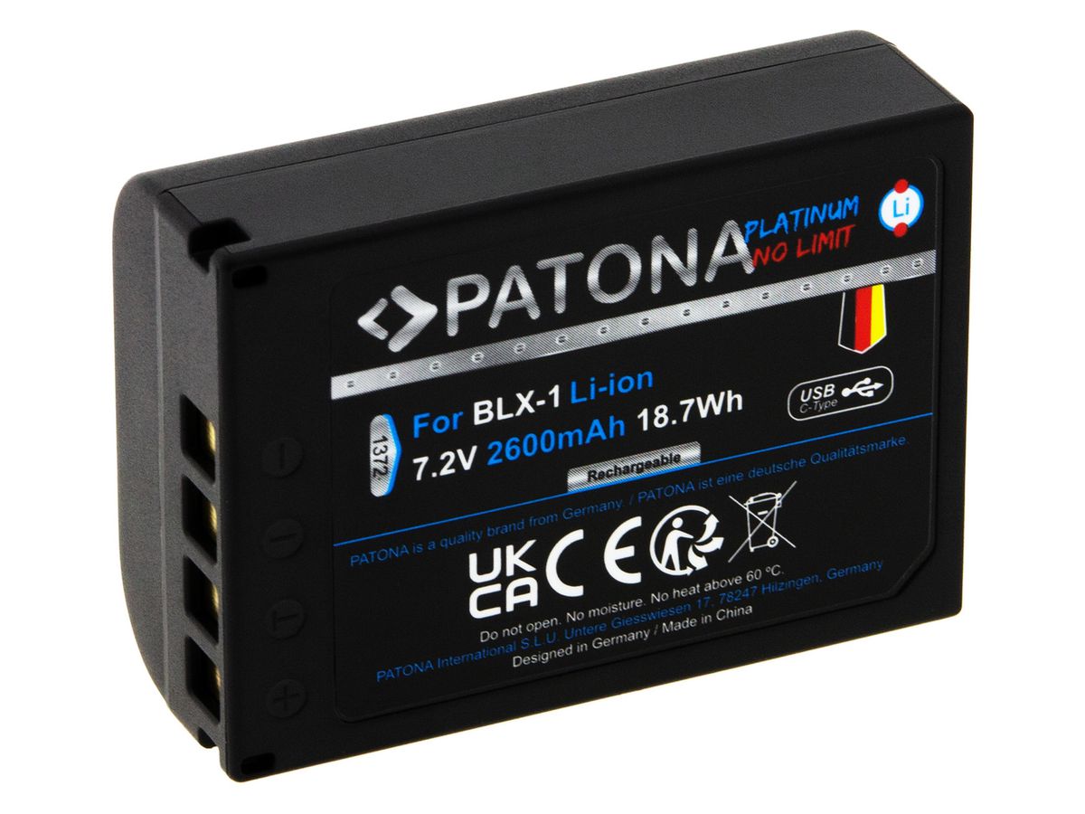 Patona Platinum Akku BLX-1 USB-C