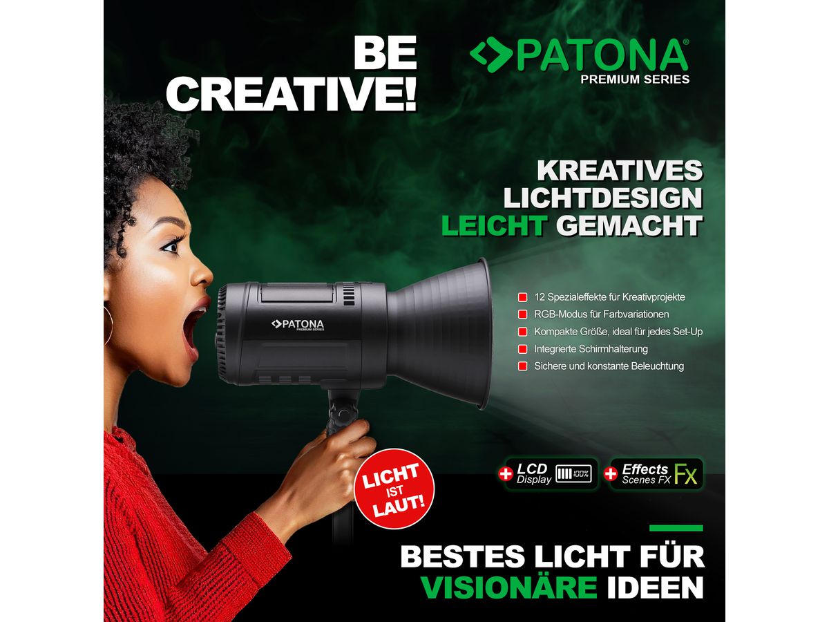 Patona Pro photo video light LED 80W RGB