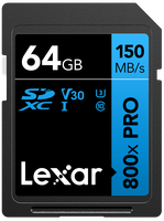 Lexar 800x UHS-I SDXC 64GB Blue