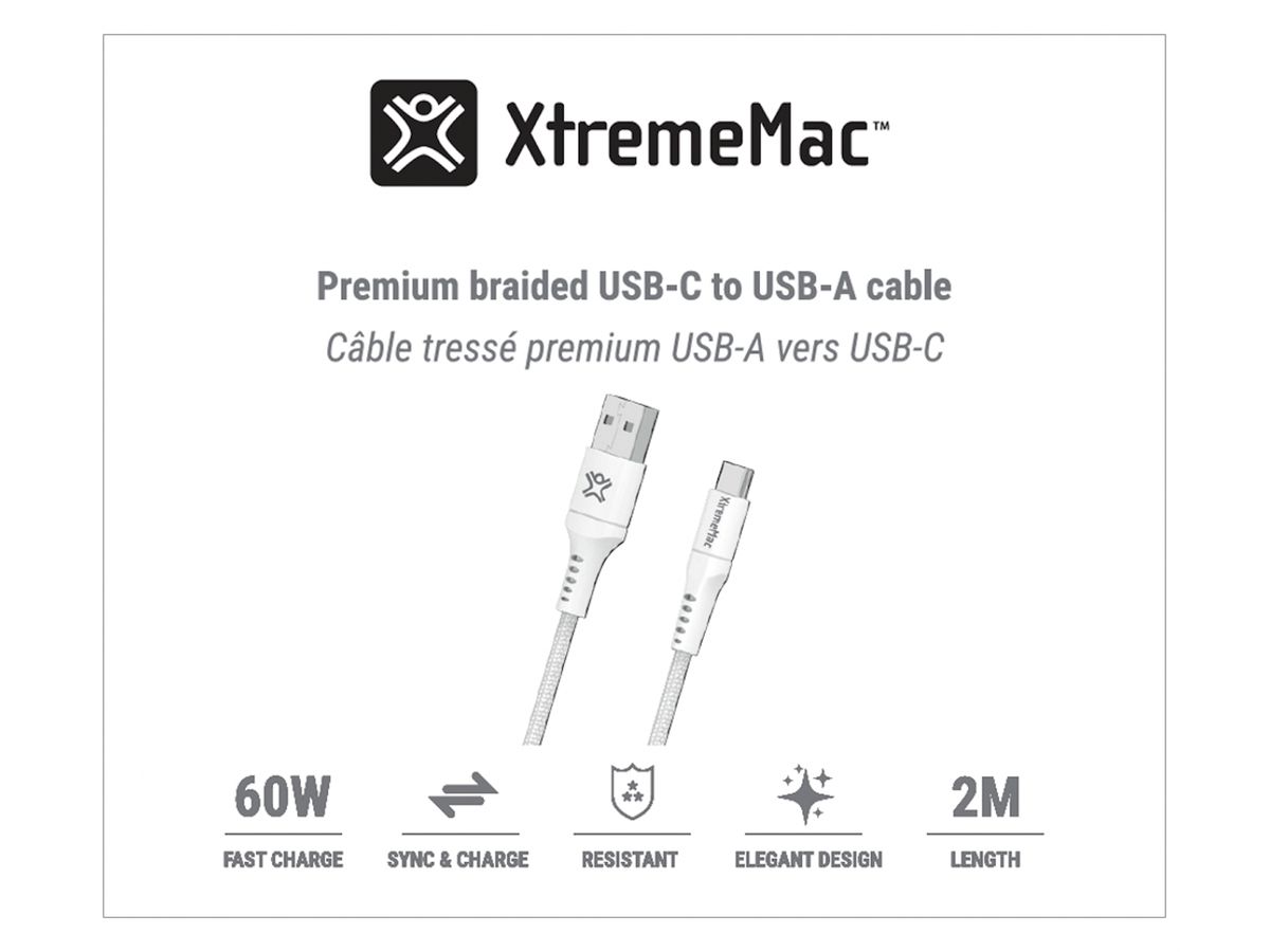 XtremeMac Premium USB-C to USB-A 2m