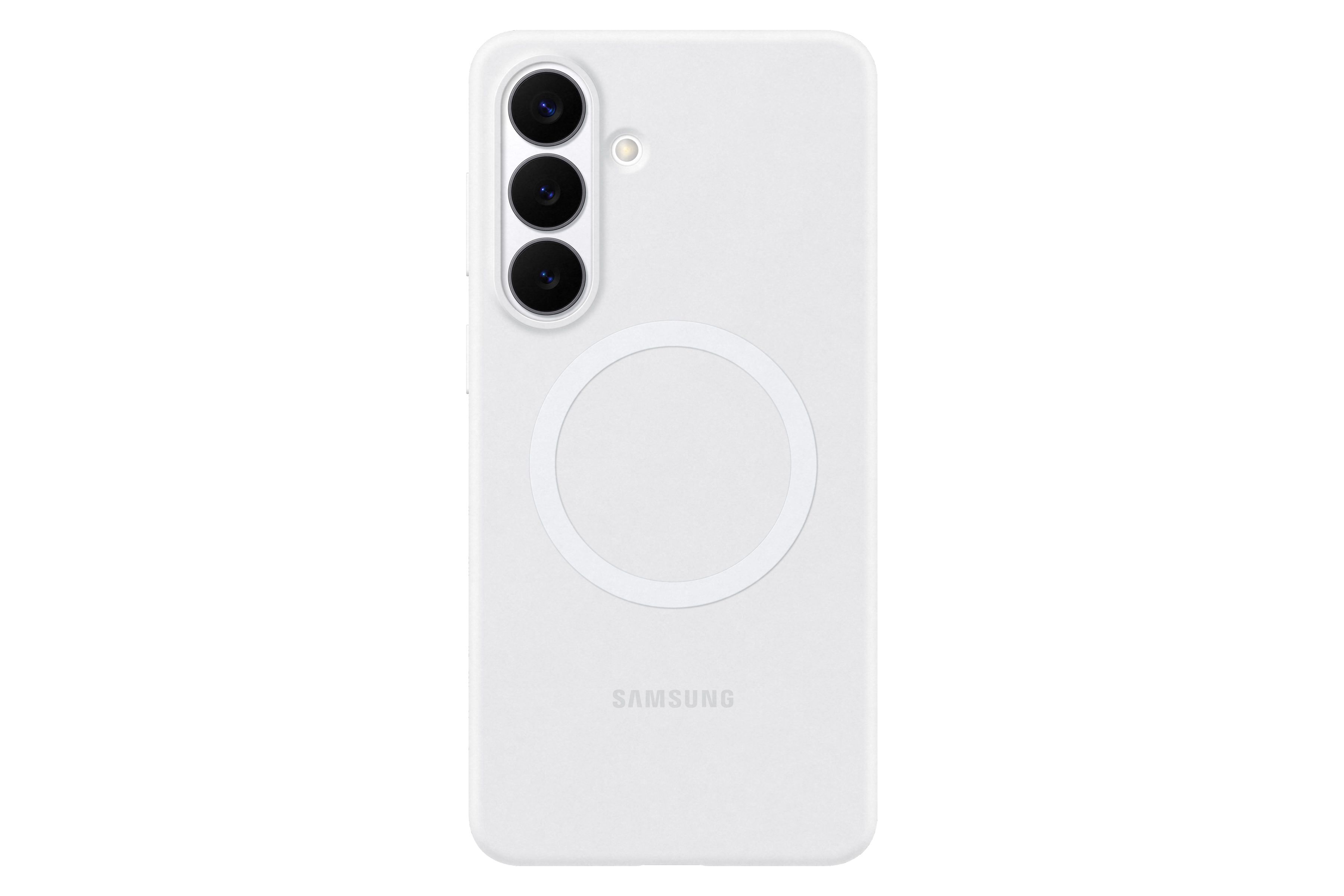 Samsung S26+ Silicone Magnet Case White