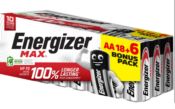 Energizer Max Promo Mignon AA 18+6