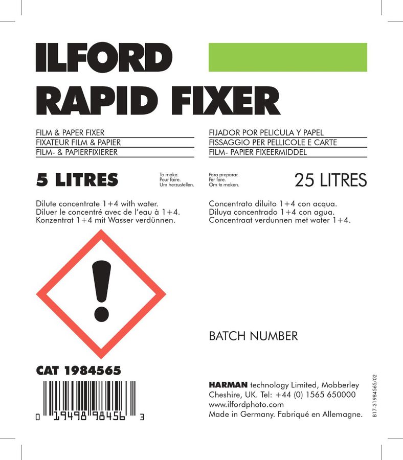Ilford Rapid Fixer, 500 ccm