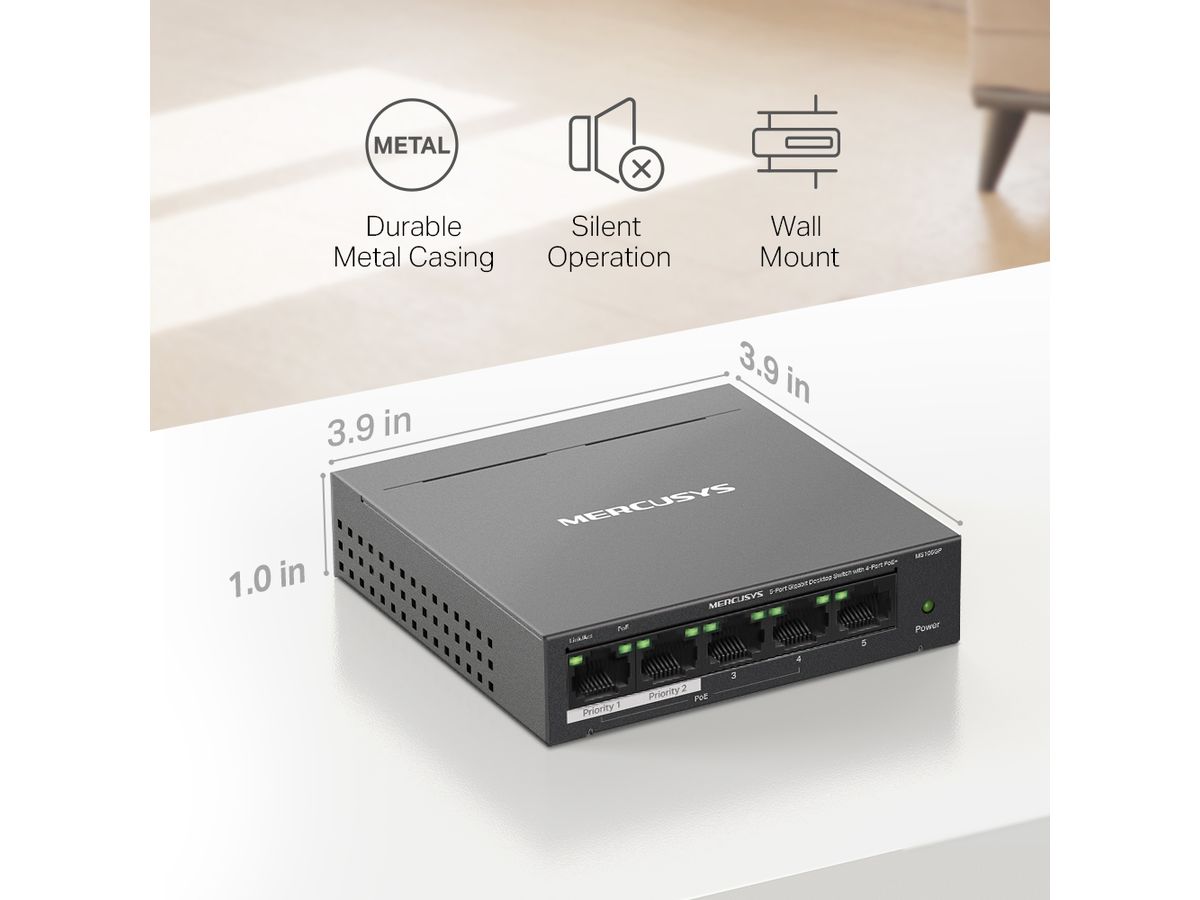 Mercusys 5-Port Gigabit Desktop Switch
