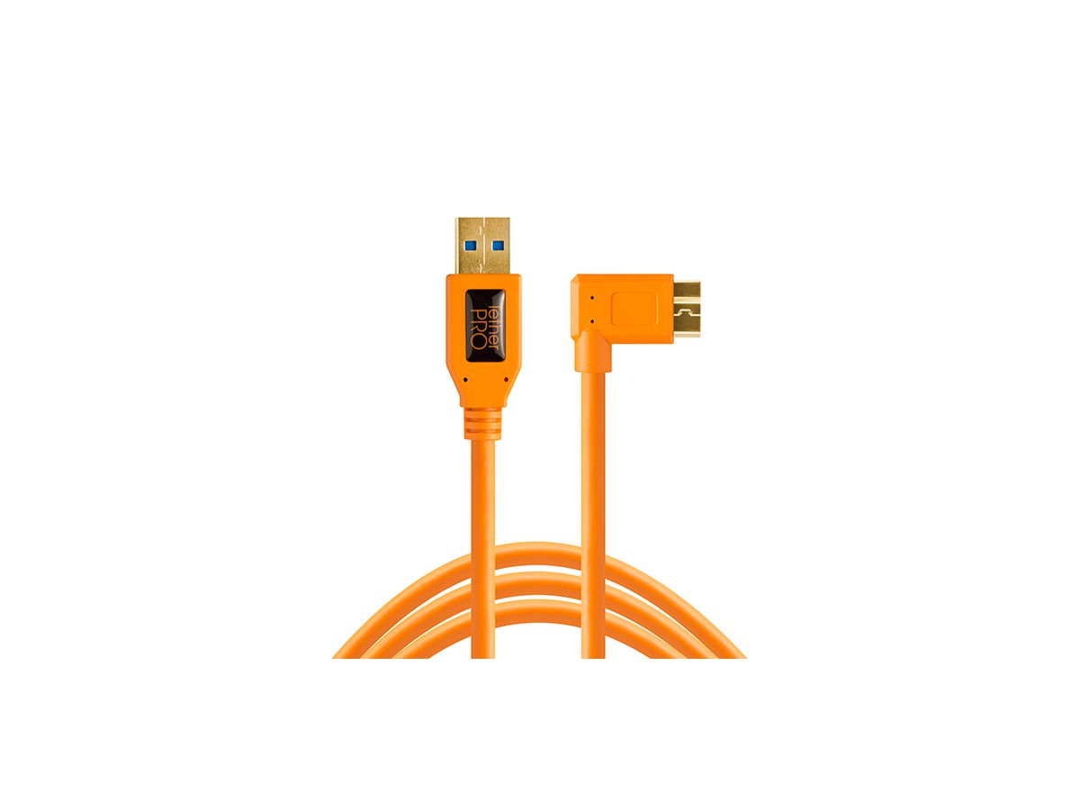 TetherPro USB 3.0 to Micro-B RT 4.6m Org