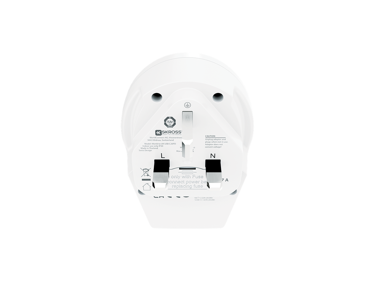 Skross World to UK USB C20PD