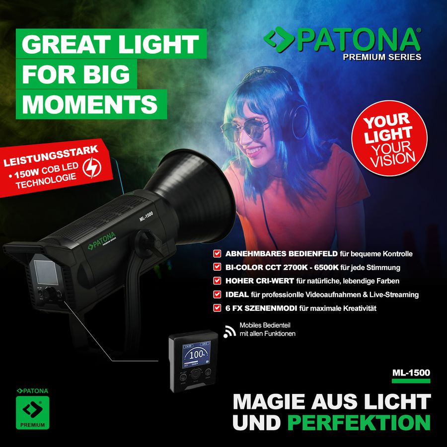 Patona Premium LED Light ML-1500