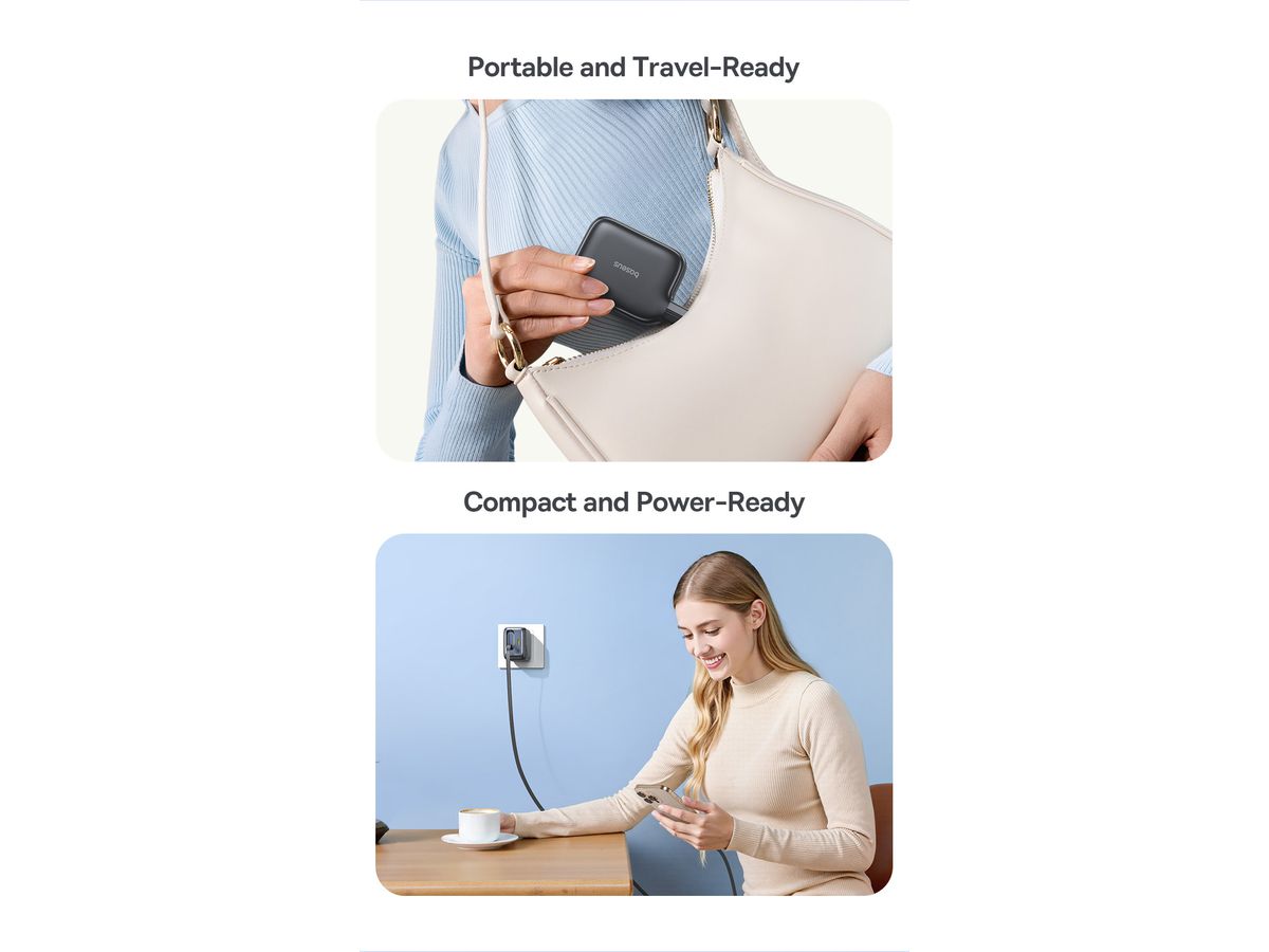 Baseus EnerCore Fastcharg.45W Retr.Cab.