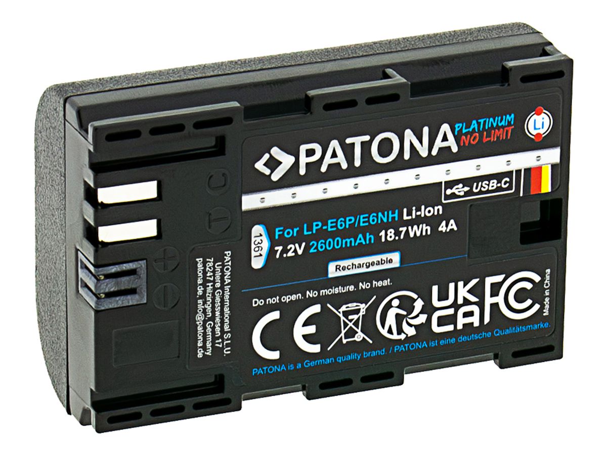 Patona Platinum Canon LP-E6P USB-C