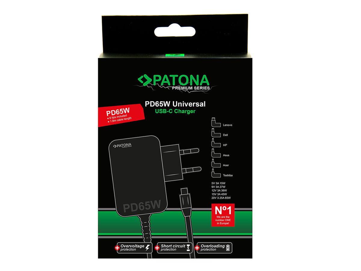 Patona GAN PD 65W USB-C Notebook