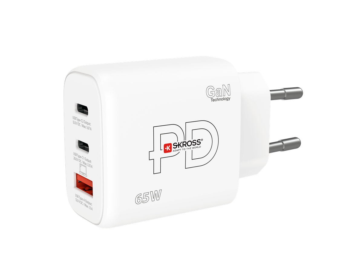 Skross Power Charger EU 65W GaN Combo+