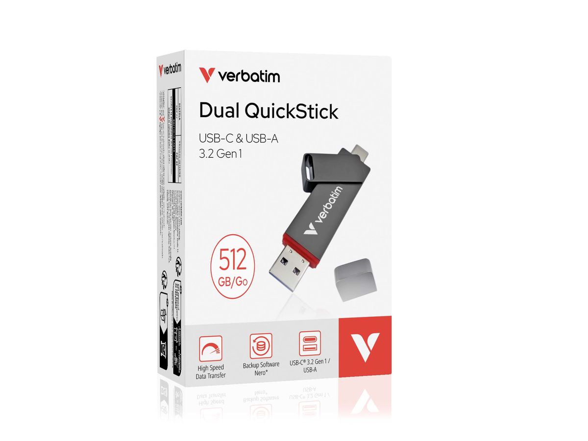 Verbatim Dual QuickStick USB-A/C 512GB