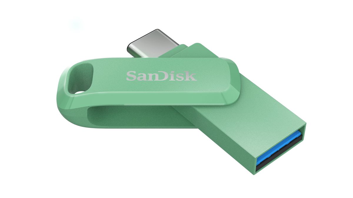 SanDisk Ultra USB DualDriveGo 64 GB grün
