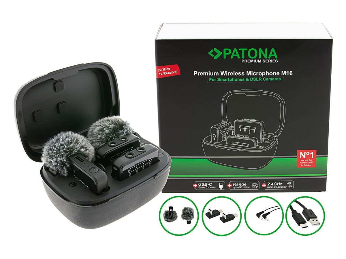 Patona Premium Wireless Microphone M16
