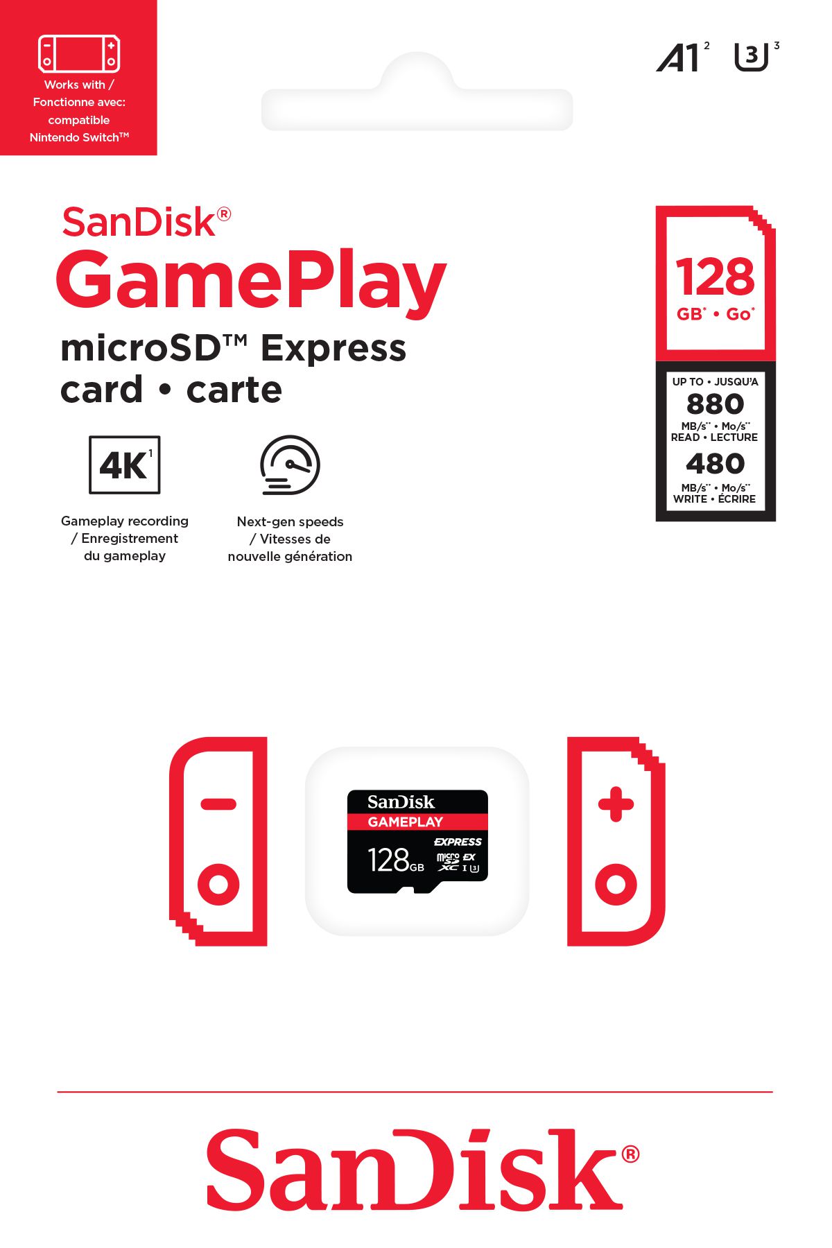 SanDisk Express GamePlay microSDXC 128GB