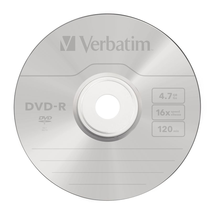 Verbatim DVD-R Jewel 4.7GB 16x 5 Pack