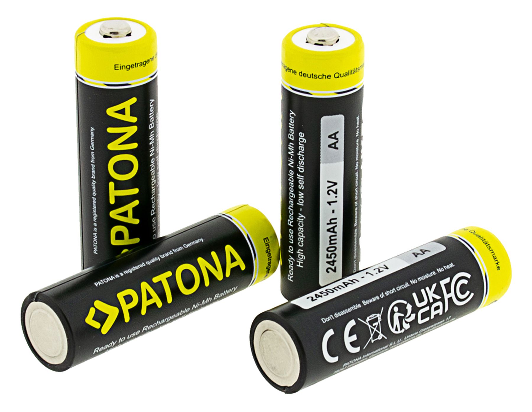 Patona Akku 4x Mignon AA 2450mAh NiMH