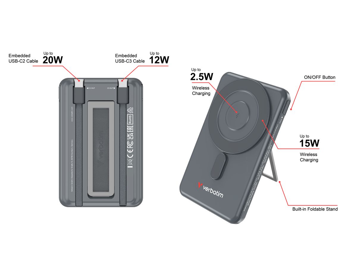 Verbatim Charge n Go Powerbank 5000 mAh