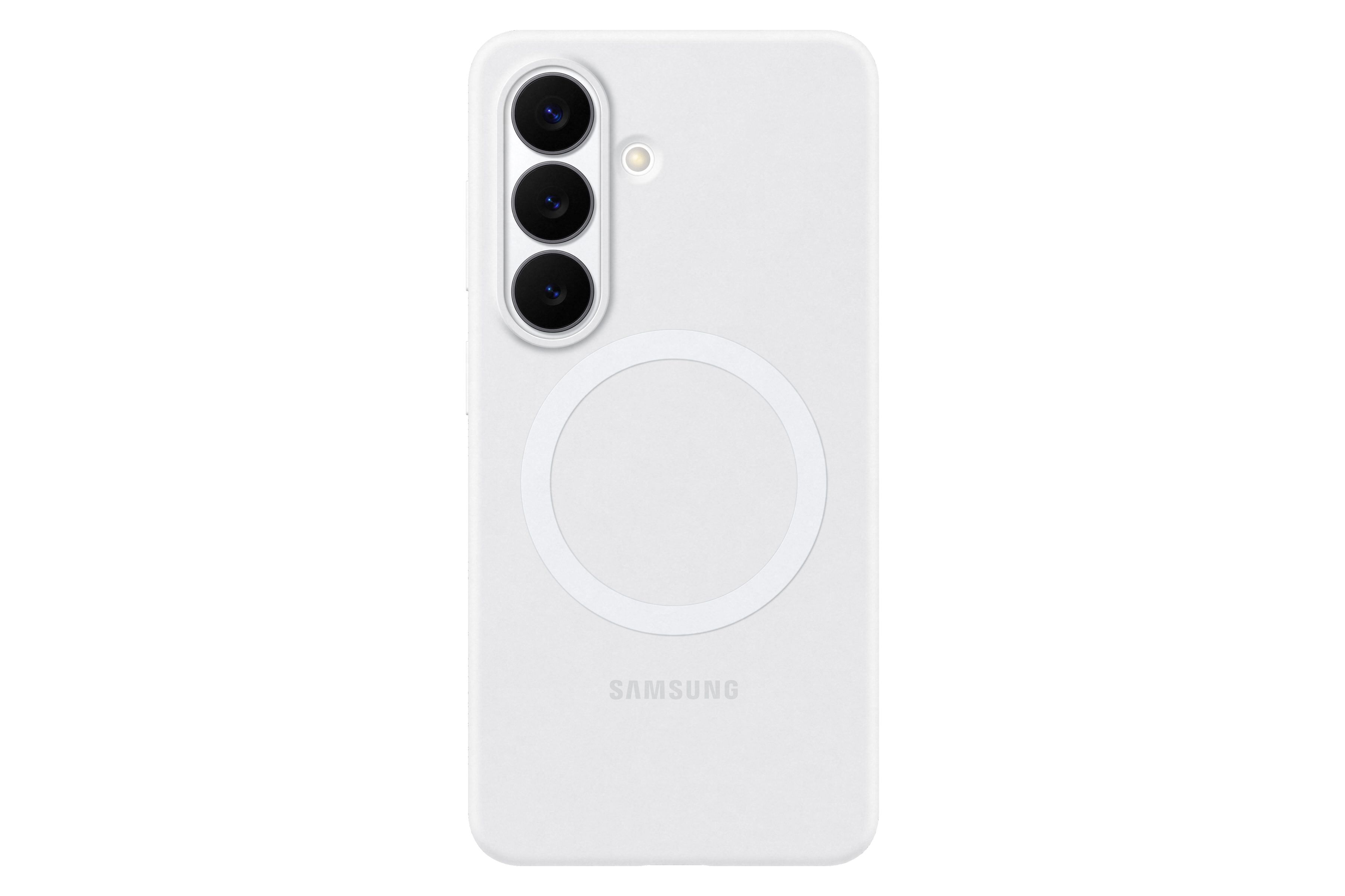 Samsung S26 Silicone Magnet Case White