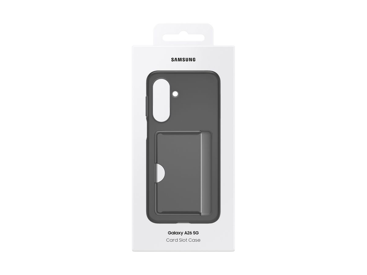 Samsung A26 Card Slot Case Black