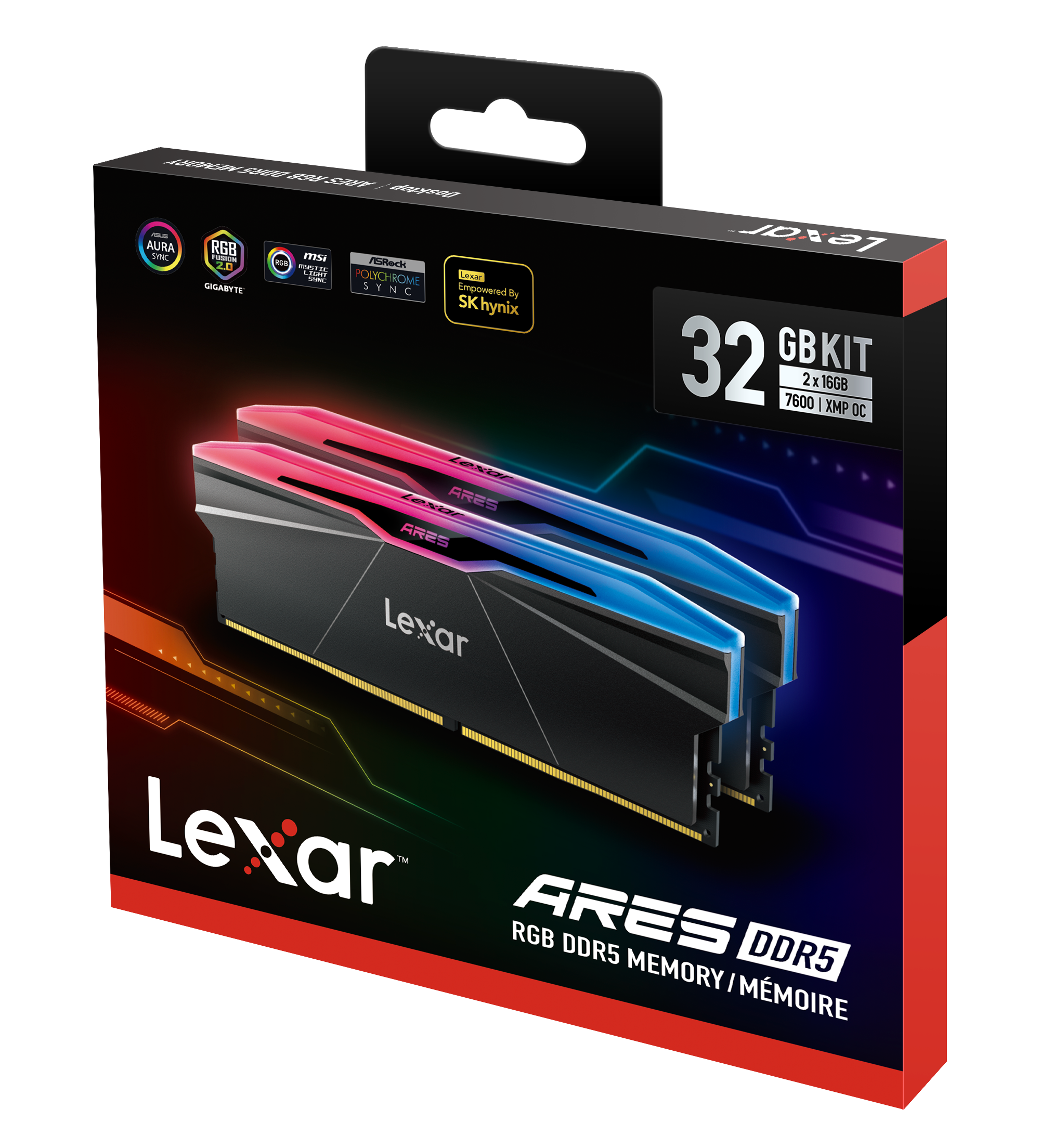 Lexar ARES DDR5 7600 MHz UDIMM 2x16GB