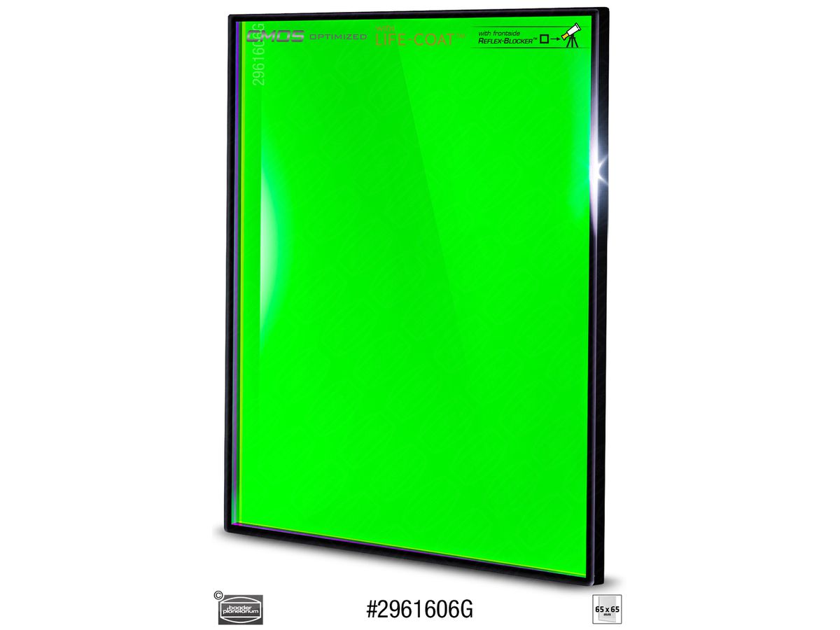 RGB-G 65x65mm Filter  CMOS-optimized