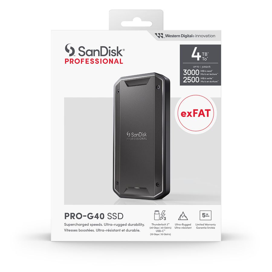 SanDisk PRO Pro G40 Ultra Rugged 4TB SSD