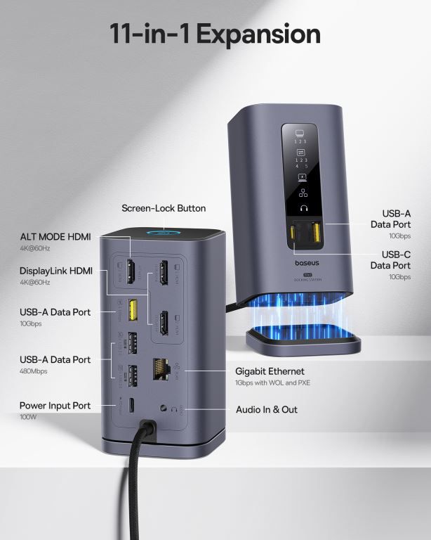 Baseus Spacemate 11-in-1 Dockingstation
