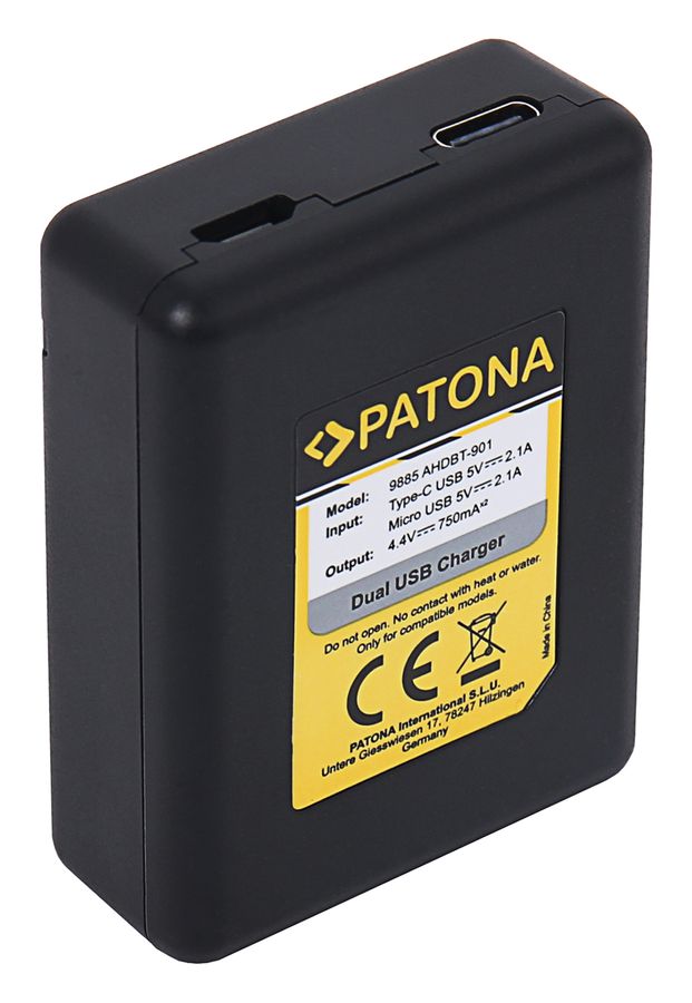 Patona Dual USB Charger Gopro 9/10