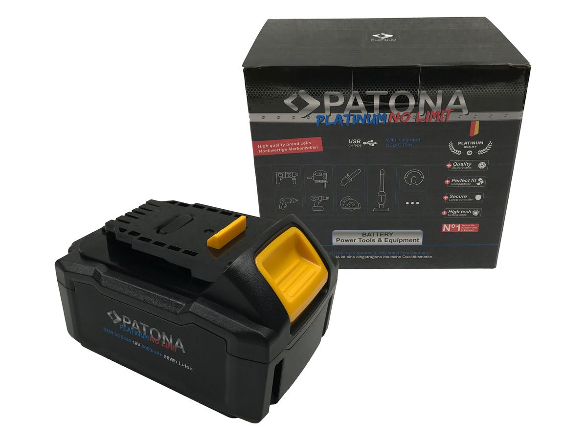 Patona Platinum Battery f. Dewalt DCB184