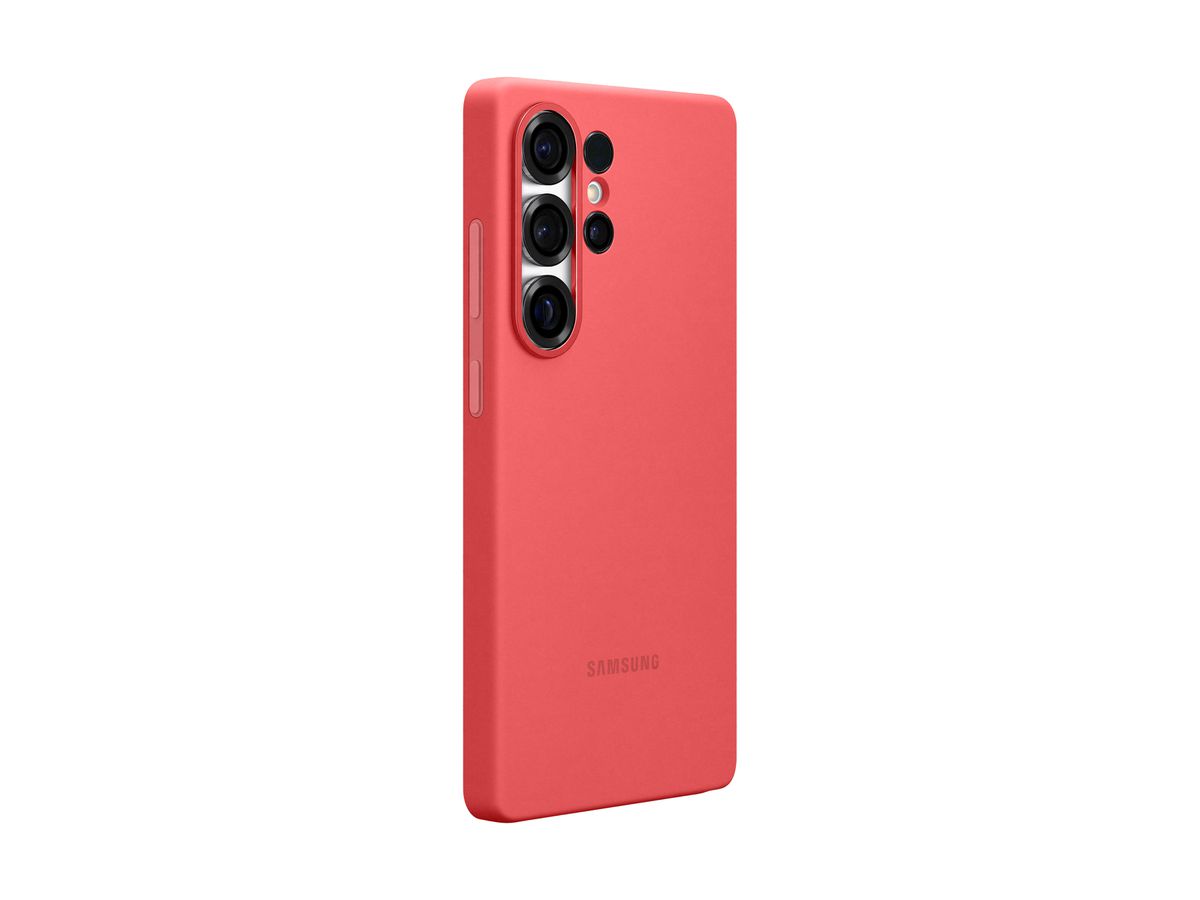 Samsung S25 Ultra Silicone Case Red